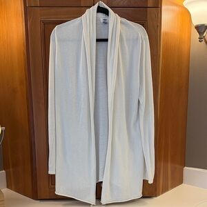 Women’s Cream Cardigan Sweater Size Large Tall